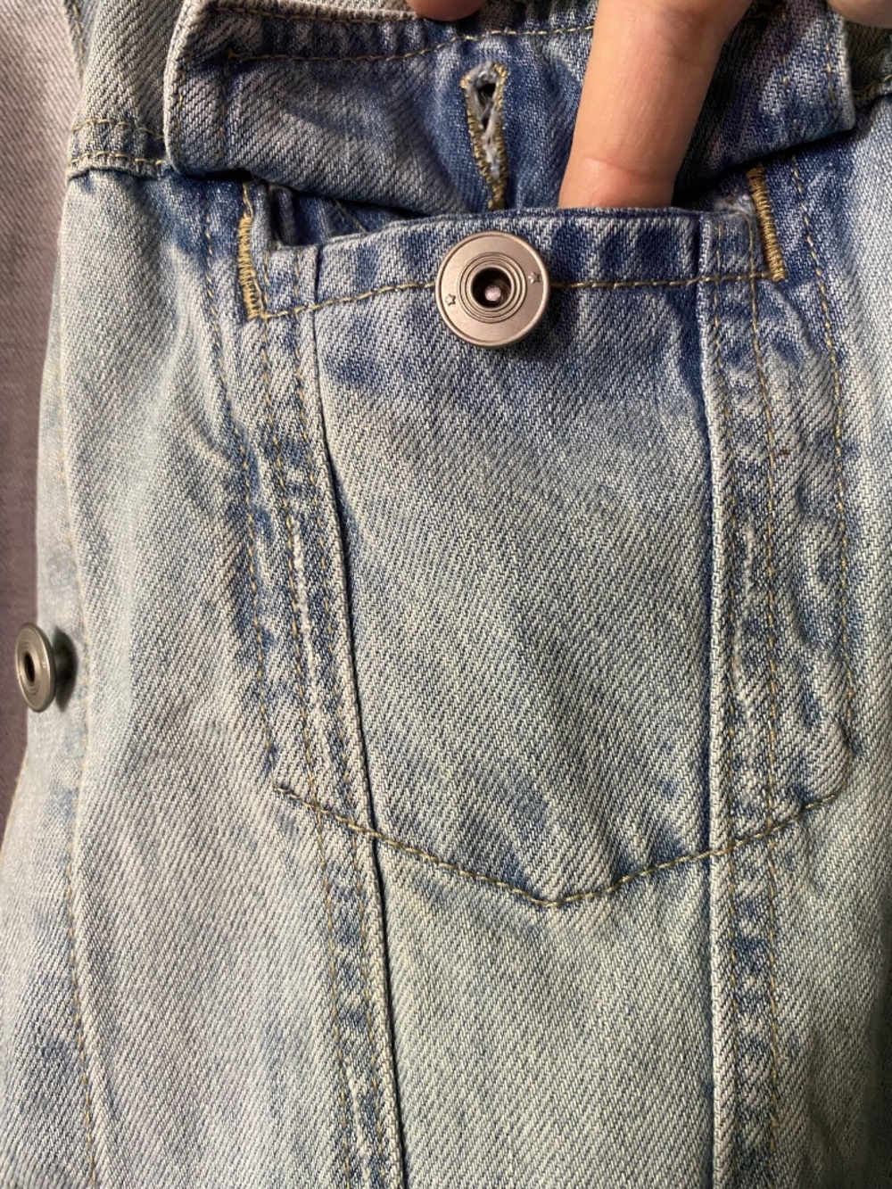 American Rag Distressed Denim Jacket - Picture 4 of 7